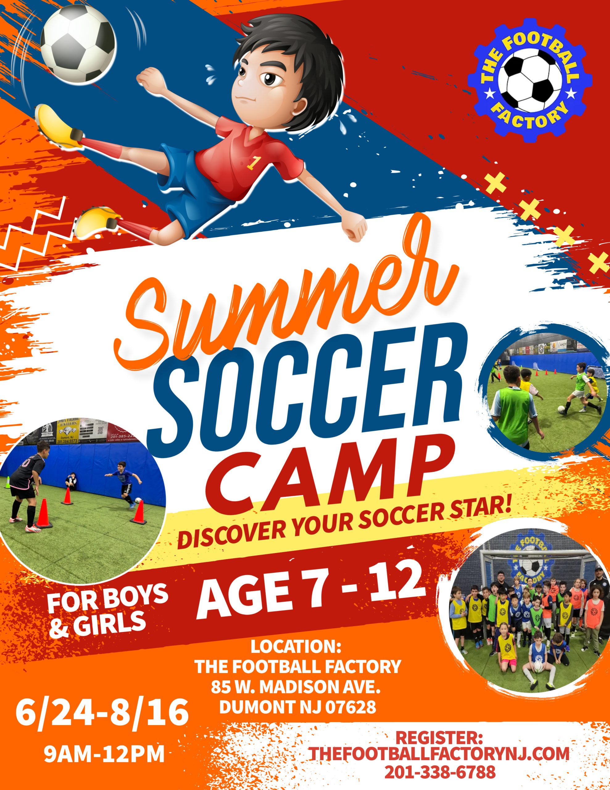 Summer Soccer Camp Flyer Template
